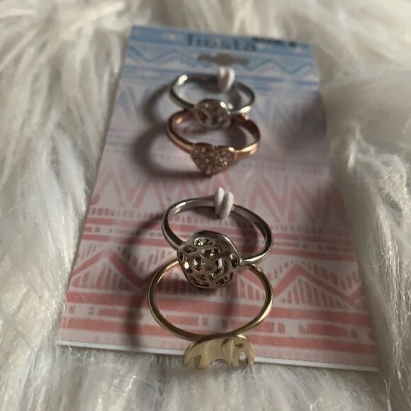 Set of 5 rings - Picture 1 of 5